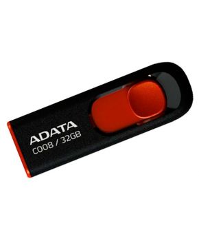 Memoria USB de 32 GB. 2.0 color negro/rojo Marca ADATA.