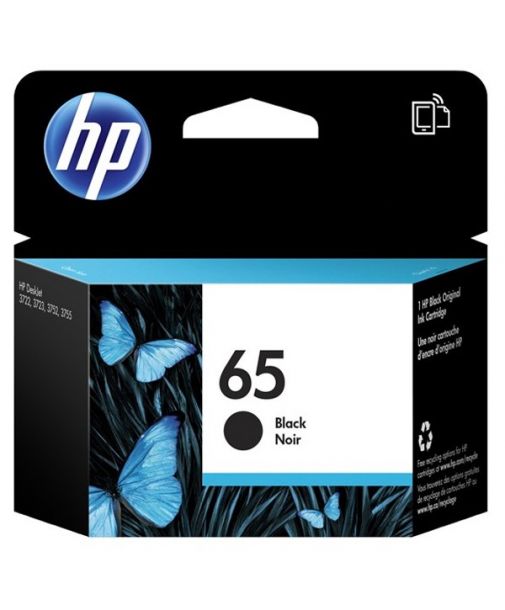Cartucho de Tinta HP 65 (N9K02AN) Negro Original para 120 páginas. | Cad  Toner. El Más Grande!