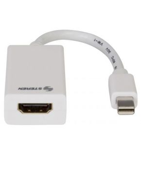 Adaptador de Mini DisplayPort/ Thunderbolt a HDMI marca Steren.