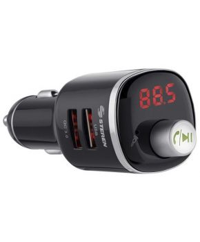Transmisor FM y Manos Libre Bluetooth con USB marca Steren.