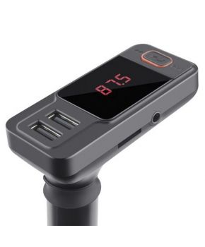Transmisor FM y Manos Libre Bluetooth con USB Elegante marca Steren.