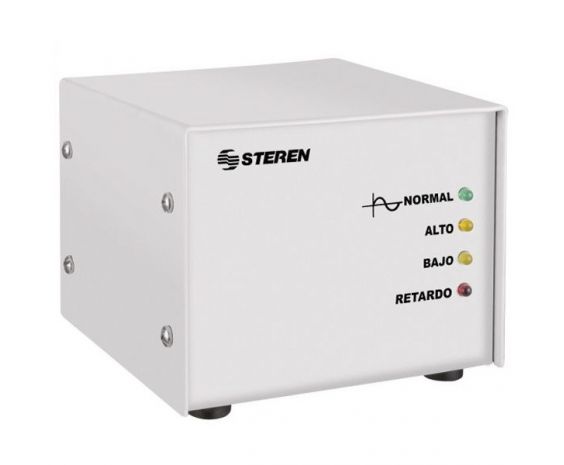 Compensador y Regulador de Voltaje para Electrodomésticos de 2000W marca Steren.