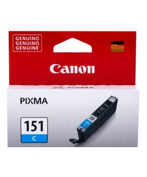 Cartucho de Tinta Canon CLI-151C (6529B001AA) Cyan Original para 332 páginas.