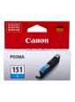 Cartucho de Tinta Canon CLI-151C (6529B001AA) Cyan Original para 332 páginas.