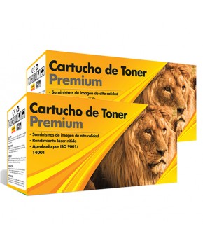 Duo Pack de Cartucho de Toner 87A (CF287A) Negro Generación 2 Calidad Premium para 9,000 páginas.