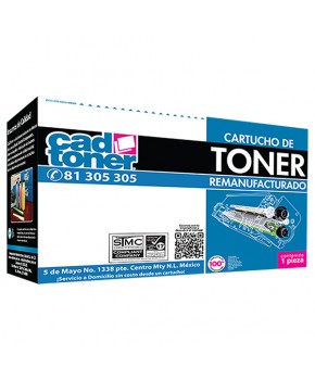 Cartucho de Toner 202A (CF503A) Magenta Remanufacturado marca Cad Toner a intercambio para 1,300 páginas.