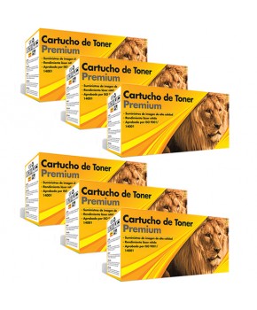 Six Pack de Cartucho de Toner 05X (CE505X) / 80X (CF280X)  / 120 Negro Generación 2 Calidad Premium de Alto rendimiento para 6,900 páginas.