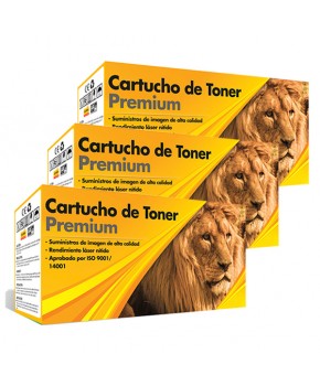 Tri Pack de Cartuchos de Toner TN-336BK Negro Generación 2 Calidad Premium para 4,000 páginas.