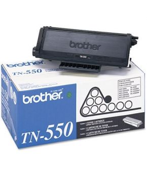 Cartucho de Toner Brother TN-550 Negro Original para 3,500 páginas.