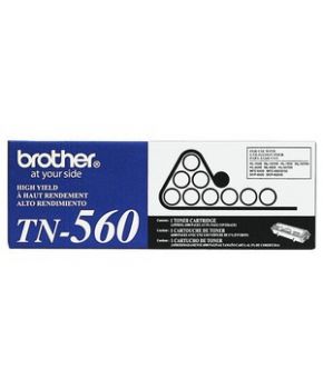 Cartucho de Toner Brother TN-560 Negro Original para 6,500 páginas.
