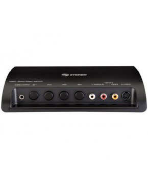 Switch ABCD de Audio y Video, con conectores RCA y V-video marca Steren