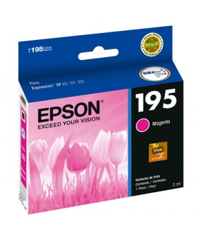 Cartuchos de Tinta Epson 195 (T195320) Magenta Original para 210 páginas.