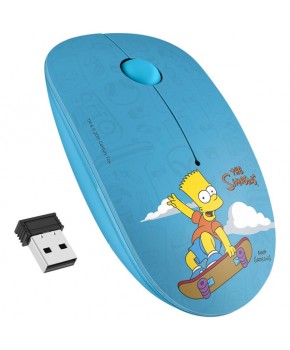 Mouse Inalámbrico Simpsons de 3 Botones con 1600 DPI marca Steren