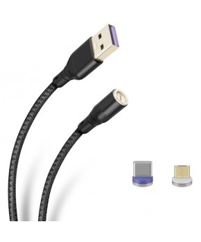 Cable Magnético 2 en 1, USB a USB C/M de 1 m marca Steren