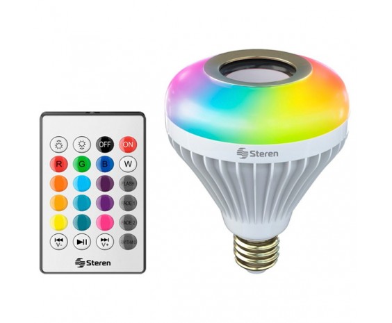 Lámpara RGB con Bocina Bluetooth con Control Remoto marca Steren