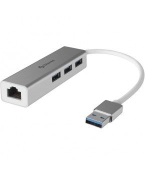 Adaptador USB 3.0 a Gigabit Ethernet (RJ45) con HUB marca Steren