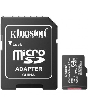 Memoria MicroSD de 64 GB + Adaptador SD marca Steren