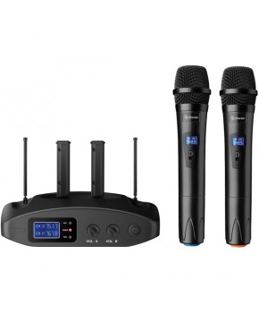 Micrófono Profesional Inalámbrico UHF con Batería Recargable marca Steren
