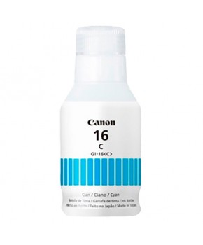 Botella de Tinta Canon GI-16 (4418C001AA) Cyan Original para 132 ml.