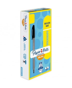 Bolígrafo Kilométrico Punto Fino Negro 0.7 mm C/12 marca Papermate