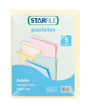 Folder Tamaño Carta Crema C/5 marca Starfile