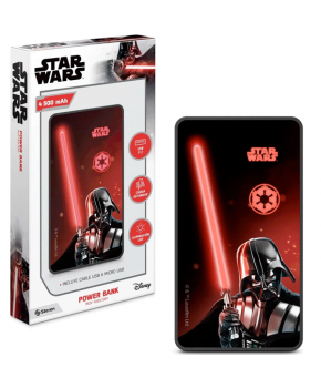 Power Bank Star Wars de 4,500 mAH con 2 Salidas USB e Iluminación Led marca Steren