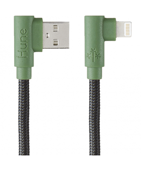 Cable Usb a Lightning Carga de 1.2m Color Bosque marca Hune