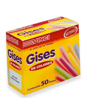 Gis Moldeado Colores Surtido Caja C/50 marca Vinci