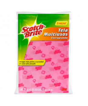 Tela Absorbente Multiusos de 33x56 cm C/5 marca Scotch-Brite