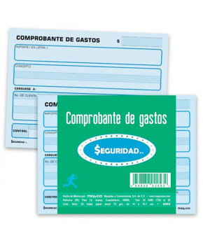 Block Comprobante de Gastos 1/4 Carta Paq. 3 block C/50 hojas marca Mayco