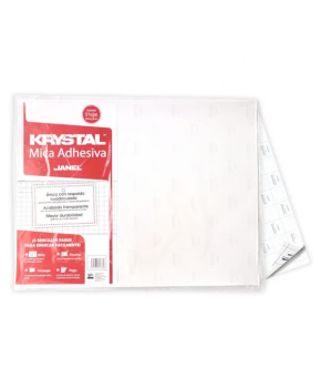 Adhesivo PVC 0.005' Kristal 50 x 65 cm. marca Janel