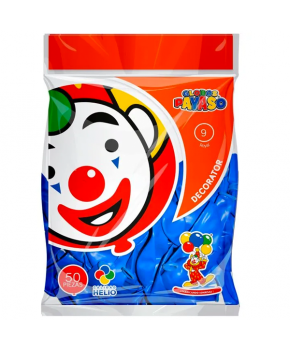 Globo Decorado Payaso Num.09 Bolsa C/50