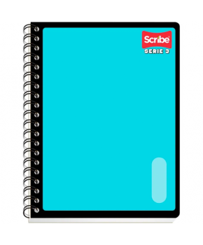 Cuaderno Profesional Doble Espiral Cuadro Chico 5mm de 100 Hojas marca Scribe