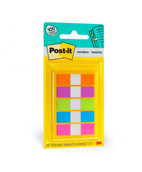 Banderitas Mini 5 Colores Neón 683-5CB-BR 1.2 x 4.3 C/100 marca Post-It