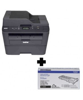 Combo Impresora Multifuncional Brother DCP-L2540DW + Cartucho de Toner TN-660 Original