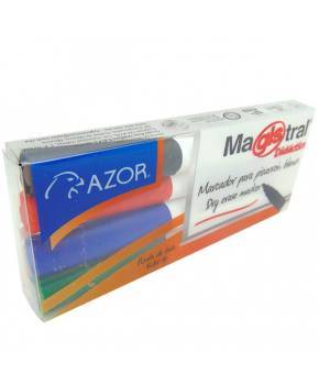 Marcador para Pintarrón Didáctico C/4 Colores marca Magistral