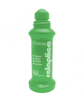 Tinta para Cojín para Sello verde de 60 ml. marca Azor