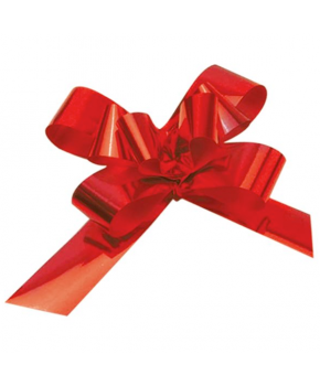 Moño Celomagico Mediano Metálico Color Liso Paquete C/50 piezas