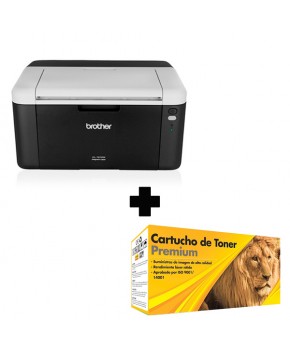 Combo Impresora Brother HL-1212W inalámbrica + Cartucho de Toner TN1060 Negro Generacion 2 Calidad Premium