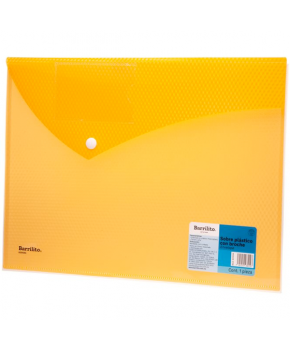 Sobre Plástico Protector con Broche Carta Horizontal marca Barrilito