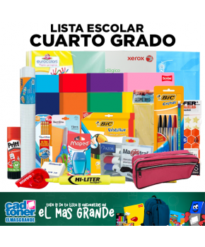 G4 Lista Escolar Cuarto Grado