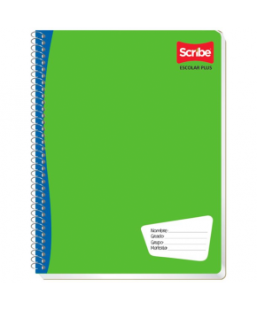 Cuaderno Profesional Espiral Raya de 200 hojas marca Scribe