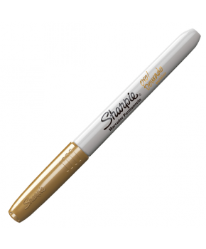 Marcador Permanente Punto Fino Oro Metálico marca Sharpie