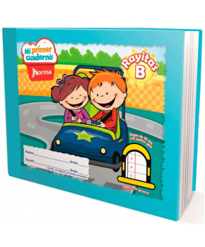 Cuaderno Francés I. Cosido Preescolar Rayitas B 72 hojas marca Norma