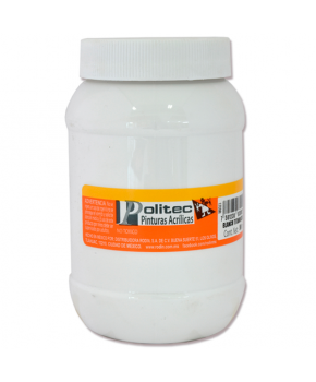 Pintura Acrílica Blanco Titanio 500ml marca Politec