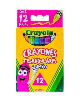 Crayones Jumbo Triangular C/12 marca Crayola