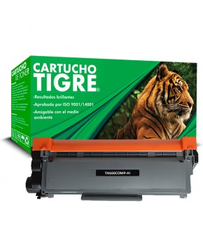 Cartucho de Toner Tigre TN-660 Negro Calidad Estándar para 2,600 páginas.