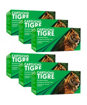 Six Pack de Cartucho de Toner Tigre 35A (CB435A) / 85A (CE285A) Negro Calidad Estándar para 2,000 páginas.