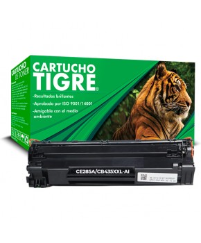 Cartucho de Toner Tigre 35X (CB435X) / 85X (CE285X) Negro Calidad Estándar de Alto rendimiento para 8,000 páginas.