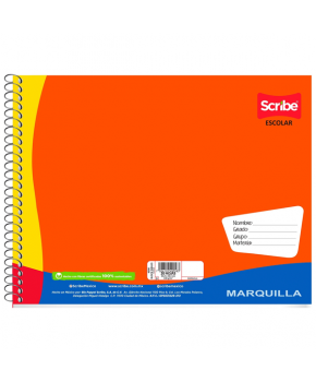 Block de Dibujo Espiral 24.5 x 32 cm. marca Scribe